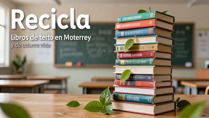 Recicla libros de texto en Monterrey y renueva la educación
