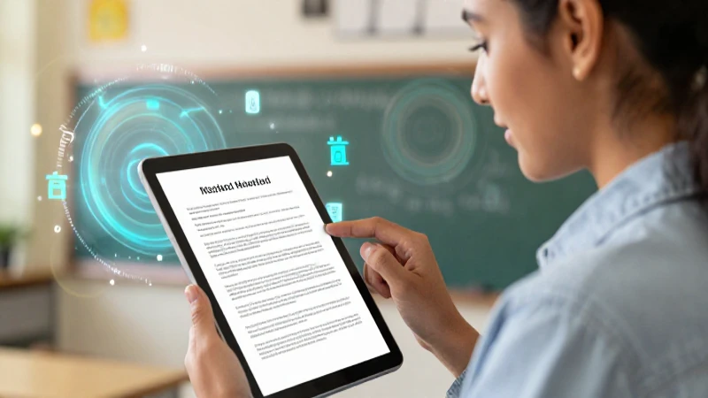 Conoce la forma más sencilla de descargar PDF: Guía paso a paso 4 Educador joven examina documento digital en alta calidad
