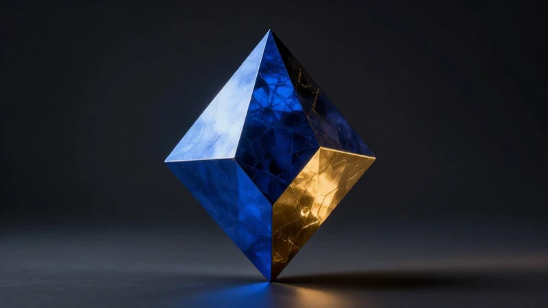 Qué es la dualidad y cómo se aplica en diferentes contextos 4 Escultura geométrica equilibrada con luces dramáticas
