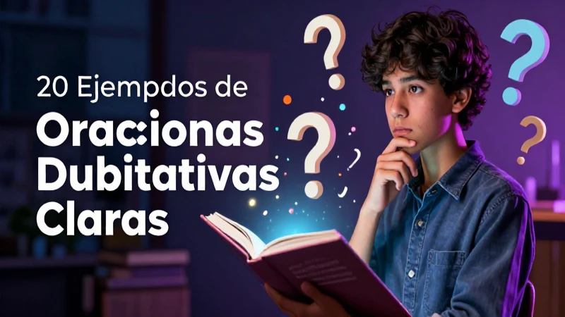 20 ejemplos claros de oraciones dubitativas