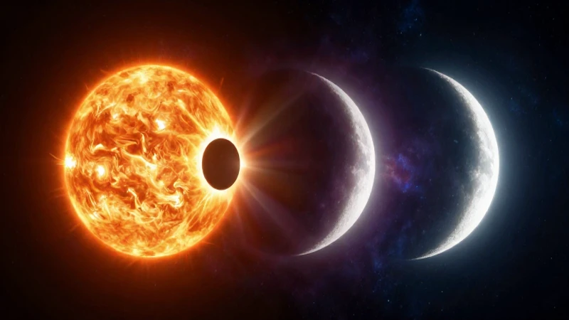 Eclipse solar dramático y detallado