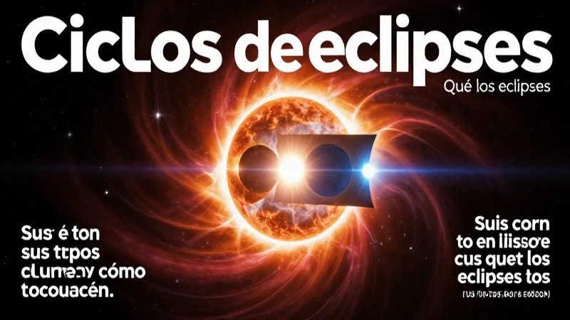 Eclipses solares: tipología y fenómenos cósmicos