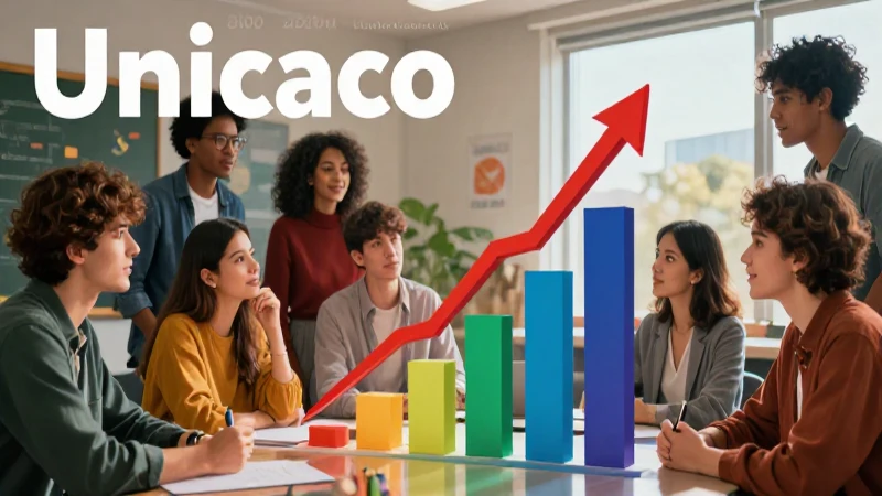 Ilustración vibrante de personas y crecimiento económico