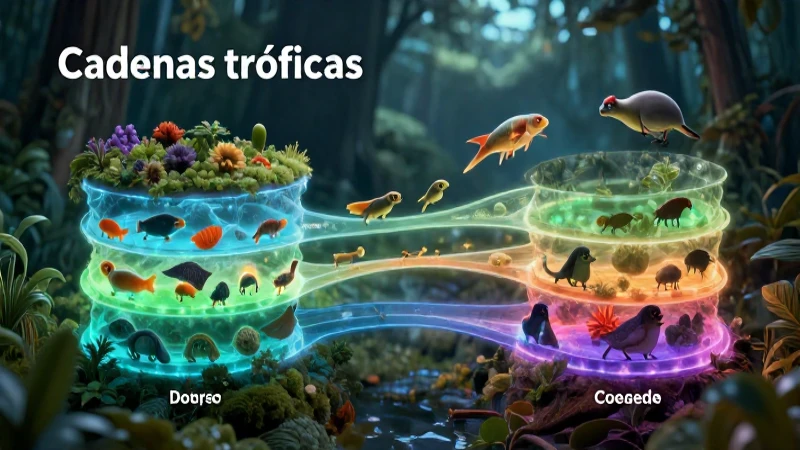 Ecosistema: Definición y Concepto Esencial para Todos 3 Las cadenas tróficas mueven energía y nutrientes