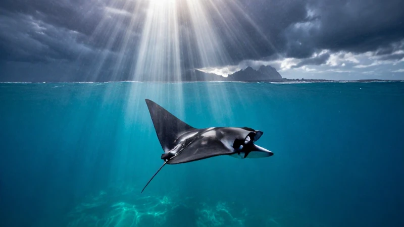 Ecosistema marino: qué diversidad tiene el norte de Chile 8 Manta ray y conservación del mar chileno