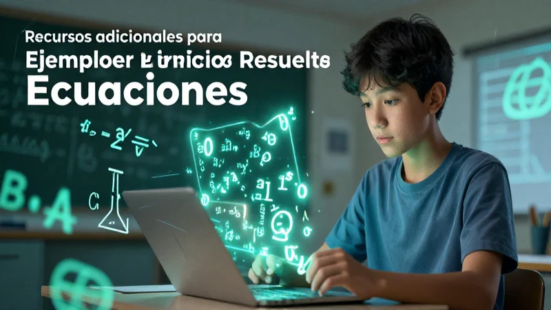 Ecuaciones: Ejemplos y Ejercicios Resueltos para Secundaria 6 Recursos de ejercicios y ejemplos resueltos de ecuaciones
