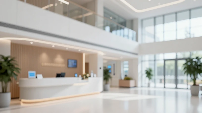 Edificio médico San Lucas Quetzaltenango: Servicios y Más 5 Interior moderno de centro médico elegante y luminoso