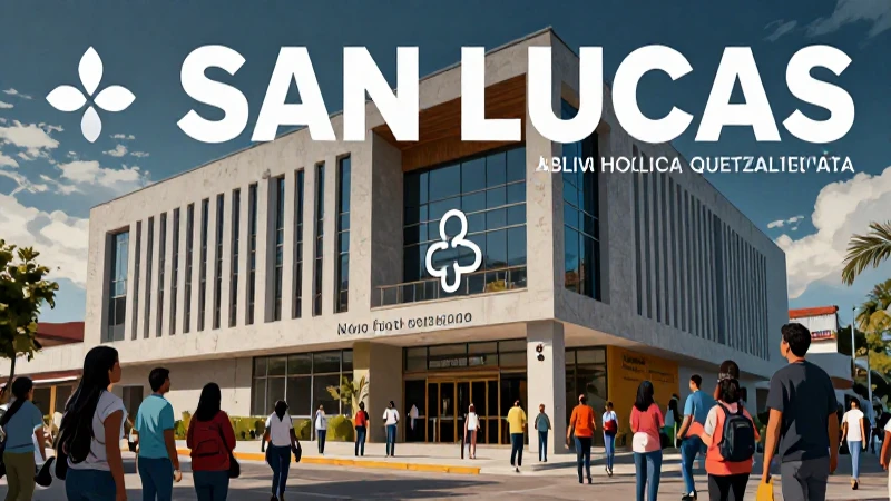 Fachada modernista de San Lucas con toque sanitario