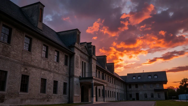 Arquitectura moderna, cuarteles históricos y atardecer vibrante