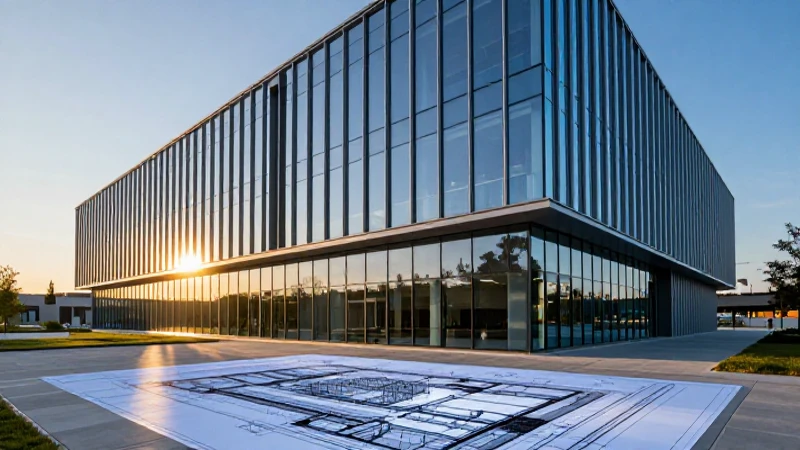 Edificio industrial moderno con estética de revista