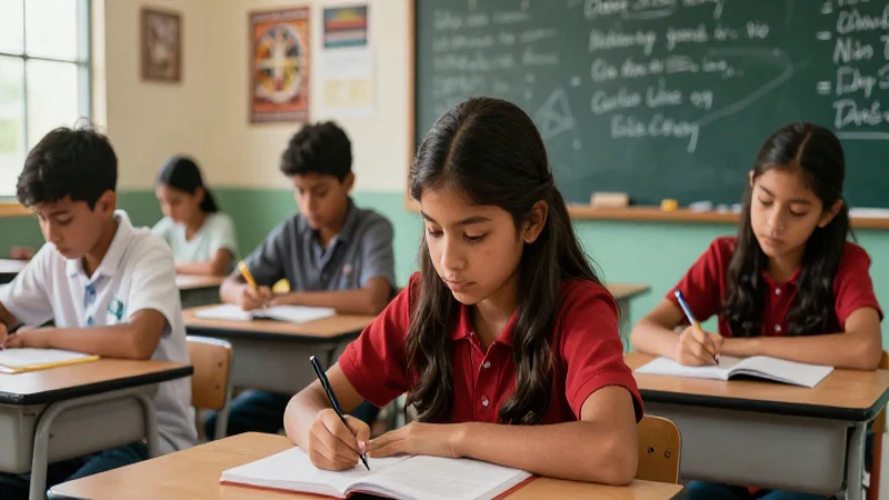Educación Bilingüe Intercultural: Aprendo en Casa y en Clase 8 Estudiante aprende en aula mexicana cultural