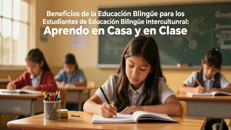 Educación Bilingüe Intercultural: Aprendo en Casa y en Clase 7 Aprendizaje bilingüe: casa y aula