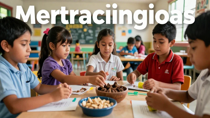 Niños mexicanos aprendiendo en aula vibrante