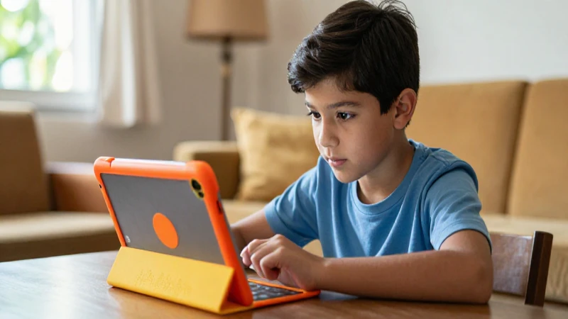 Educarchile: Descubre Cursos para Aprender en Casa 6 Estudiante aprende en tablet colorida en casa