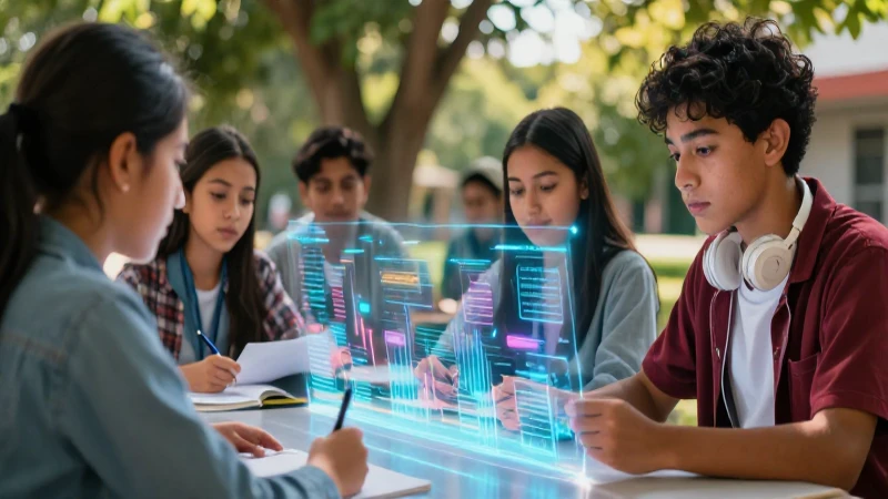Educativa 3: Innovaciones y métodos para el aprendizaje 4 Estudiantes mexicanos aprenden en una interfaz holográfica digital