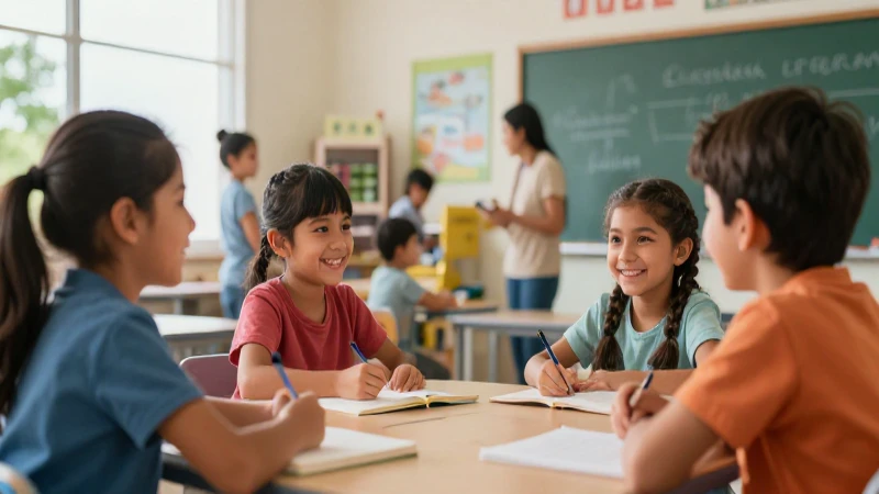 Aprendoencasayenclase: Ejemplo de Blog Educativo Efectivo 6 Niños mexicanos felices en aula moderna