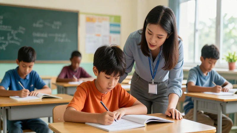 Aprendoencasayenclase: Ejemplo de Blog Educativo Efectivo 5 Estudiante aprende con guía en aula