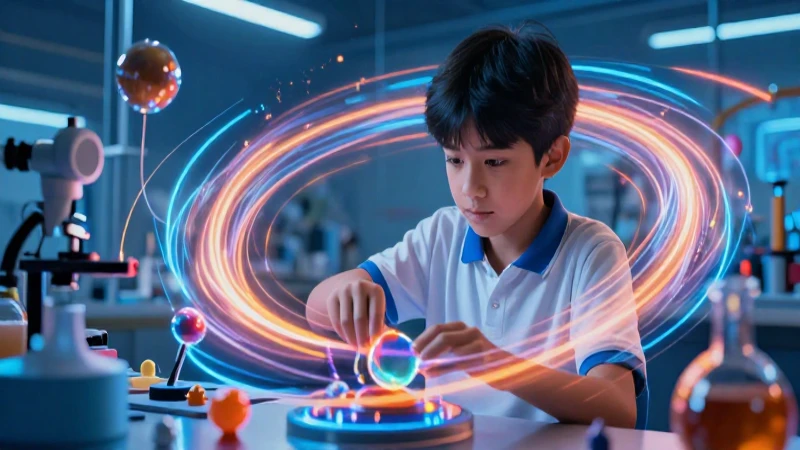 Efecto: Definición y Concepto Esencial que Debes Conocer 3 Estudiante en experimento de física dinámico y detallado