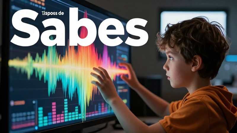 Sabes cuáles son los tipos de efectos de sonido y sus usos 3 Ilustración vibrante sobre tipos de efectos de sonido
