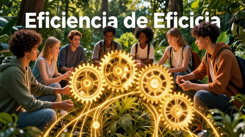 Ilustración conceptual de eficacia y eficiencia