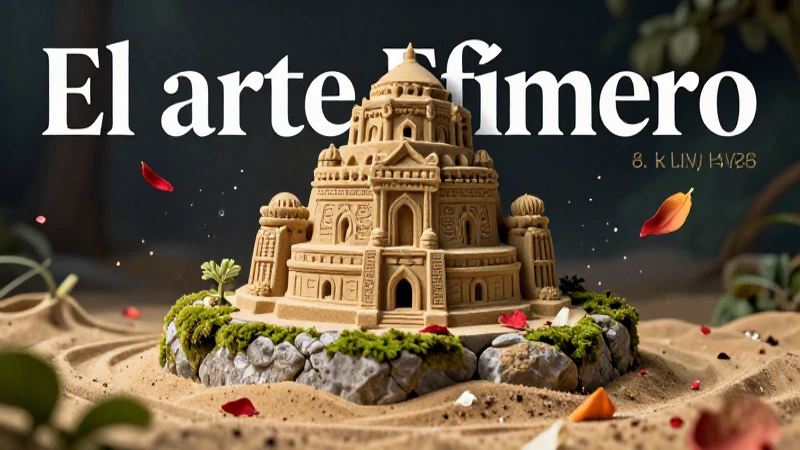 Efímero: significado, origen y connotaciones en la vida 6 Escultura efímera sobre piedra antigua con flores