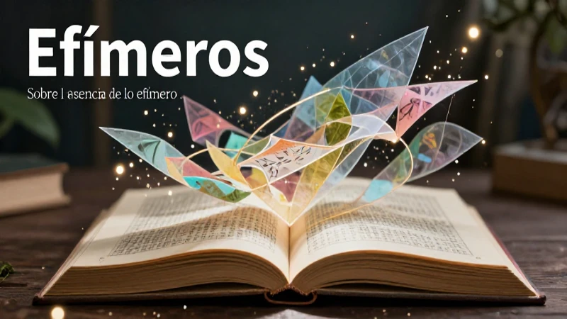 Ilustración conceptual de lo efímero