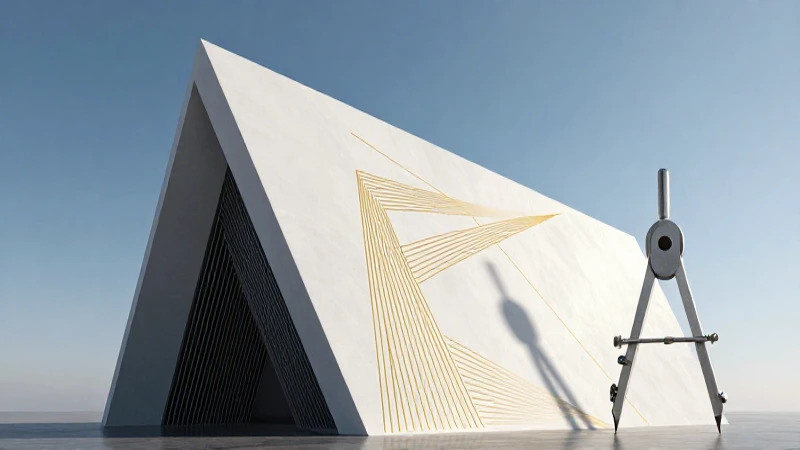 Minimalista arquitectónico con ratio áureo y render ultra realista