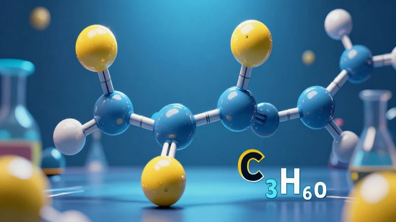 Ejemplo de compuestos químicos: 20 ejemplos destacados 14 Estructura molecular de acetona en render 3D