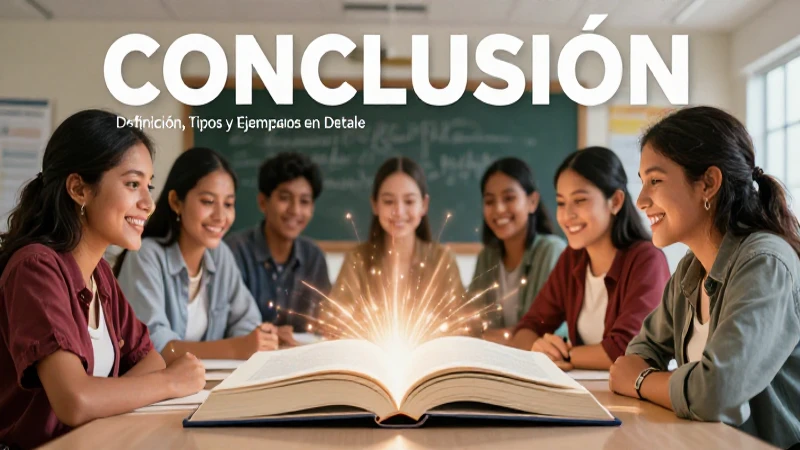Conclusiones: Tipos y ejemplos detallados