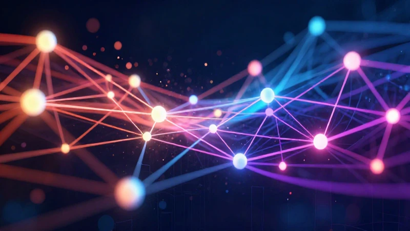 Metáfora visual vibrante de conexiones de ideas
