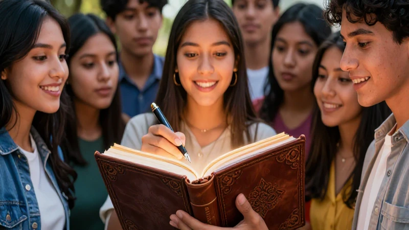 Estudiantes mexicanos explorando conocimiento con estilo