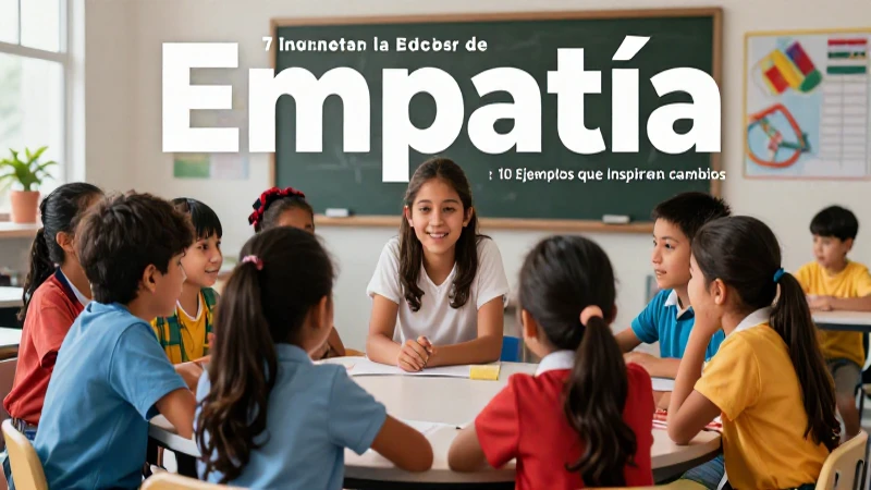 Ejemplo de Empatía: 10 Ejemplos que Inspiran Cambios 8 Impulsar la empatía escolar con ejemplos