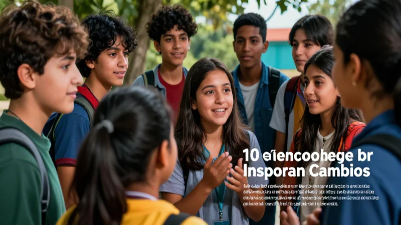 Ejemplo de Empatía: 10 Ejemplos que Inspiran Cambios 3 Estudiantes diversos y empáticos en un momento vibrante