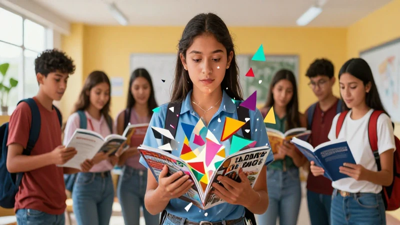 Estudiantes mexicanos en un ambiente educativo moderno