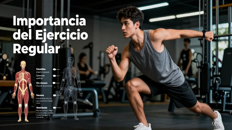 Conoce los factores físicos clave con este ejemplo ilustrativo 4 Estudiante mexicano activo ilustrando el ejercicio