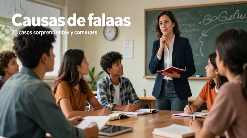 Ilustración de estudiantes mexicanos y docente