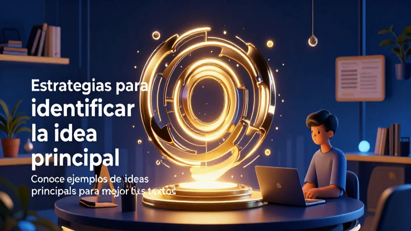 Ilustración sobre estrategias para ideas principales