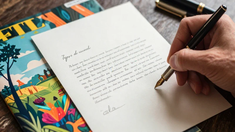 Ejemplos de cartas elegantes y detalladas
