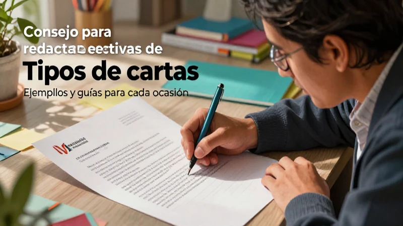 Ilustración moderna de educador escribiendo carta