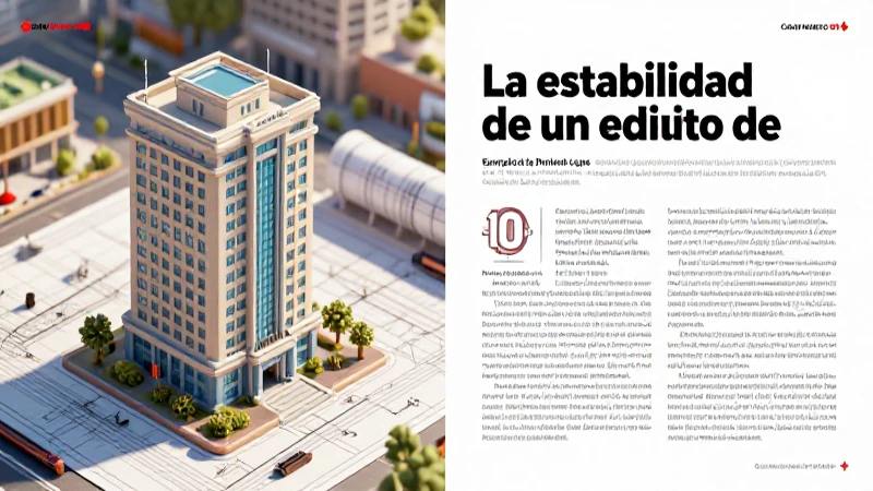 Estabilidad de edificio aplicando la Primera Ley de Newton