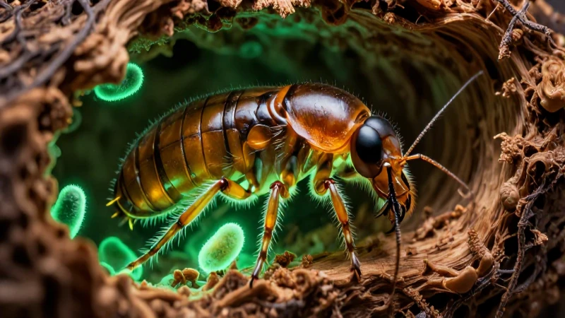 Ejemplo de mutualismo: 15 impactantes casos reales 10 Fotografía macro de termitas con protozoos