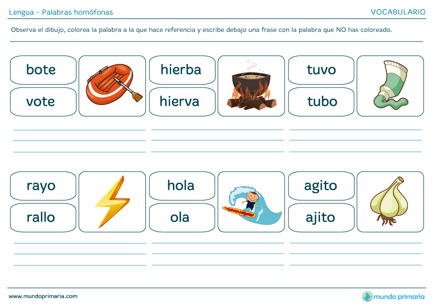 Ejemplo de Palabras Homófonas: 50 Casos y Explicaciones 2 ejemplo de palabras homofonas 50 casos y