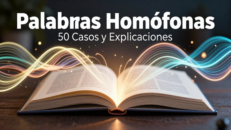 Visual premium sobre 50 homófonos