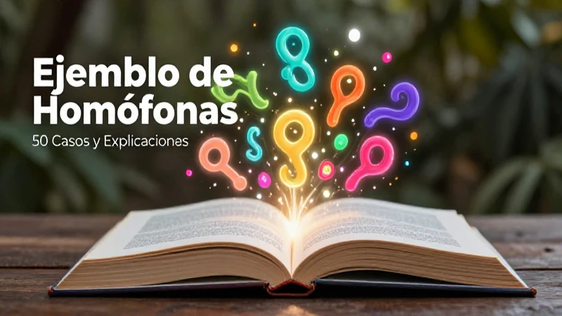 Ilustración educativa sobre el aprendizaje de homófonos