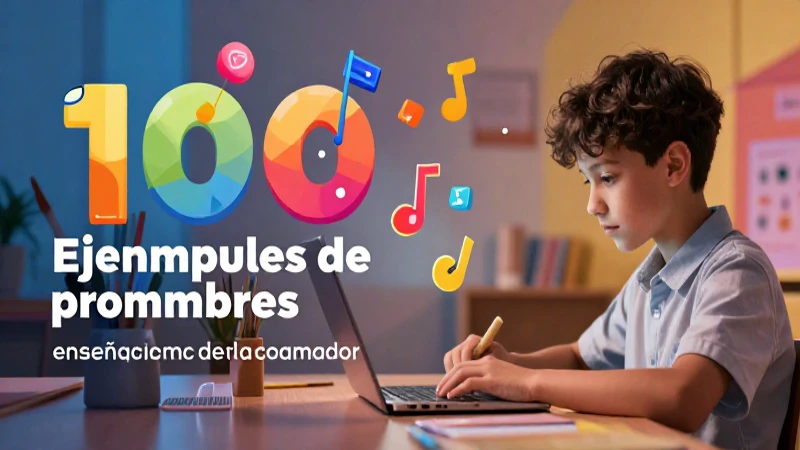 100 ejemplos de pronombres para aprender 37 Ilustración moderna de pronombres para aprender