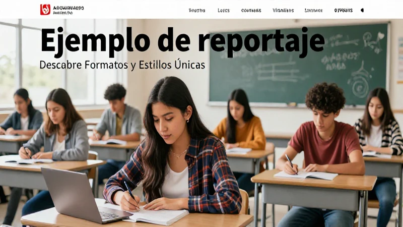 Ejemplo de Reportaje: Descubre Formatos y Estilos Únicos 4 Reportaje: estructura, formatos y estilos únicos