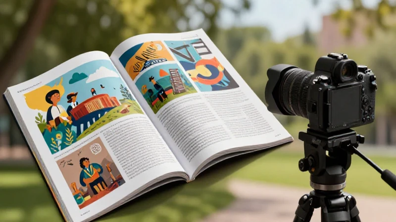 Ejemplo de Reportaje: Descubre Formatos y Estilos Únicos 3 Revista educativa moderna con estética mexicana