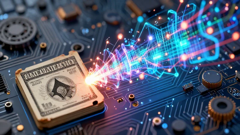 Datos vintage se transforman en holograma futurista