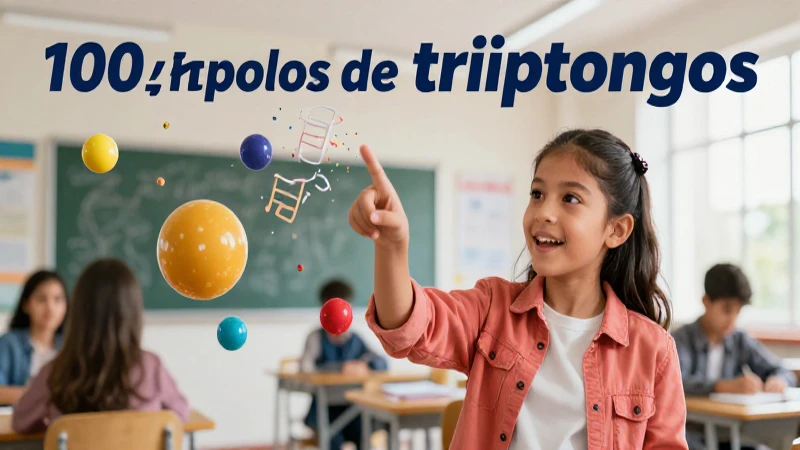 Ejemplo de triptongo: 100 ejemplos y explicaciones 8 Estudiante enseña cien ejemplos de triptongos