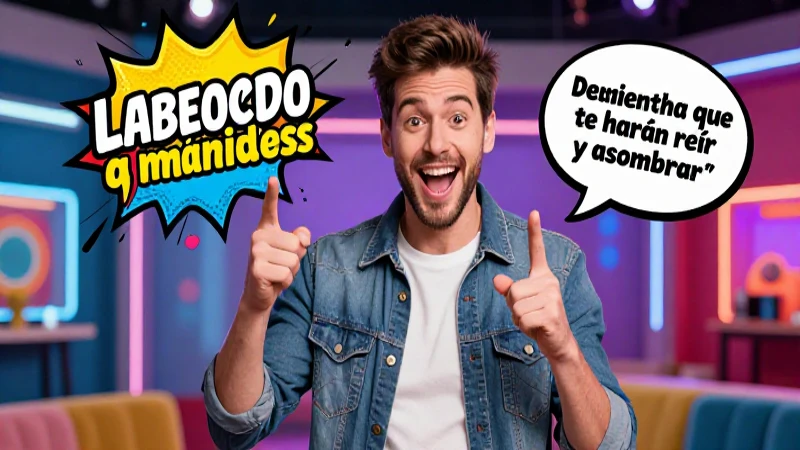 Cubierta web de host cómico con chistes